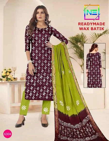 Wax Batik Vol 6 By Nemi Cotton Kurti With Bottom Dupatta Wholesale Market In Surat
